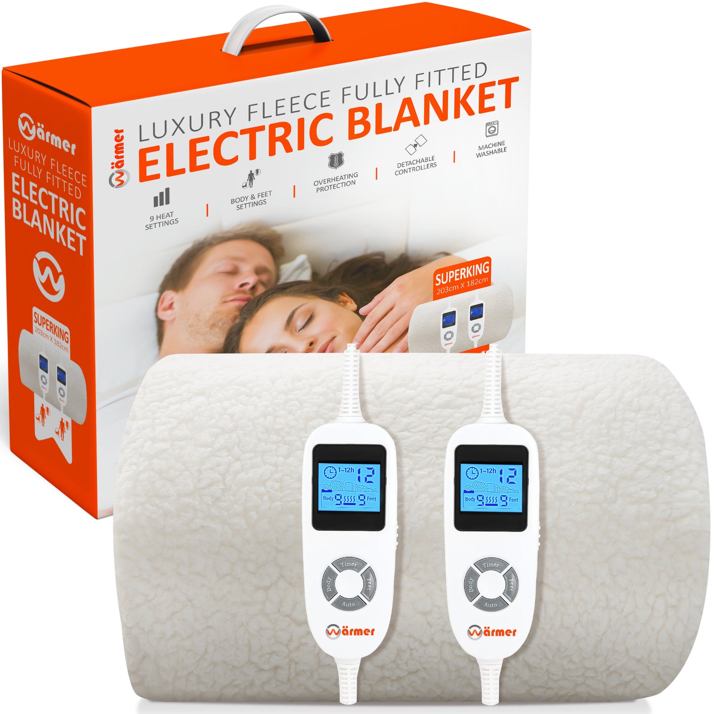 Wärmer Luxury Fleece Fully Fitted Electric Blanket