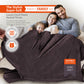 Electric Heated Throw Blanket Digital Controller Timer, 9 Heat Setting, Auto Shutoff 120W