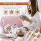 Electric Heated Throw Blanket Digital Controller Timer, 9 Heat Setting, Auto Shutoff 120W