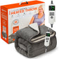 Electric Heated Throw Blanket Digital Controller Timer, 9 Heat Setting, Auto Shutoff 120W