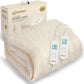 WÄRMER Luxury Fleece Electric Blanket Fully Fitted Heated Mattress Cover, Dual Controller, Machine Washable