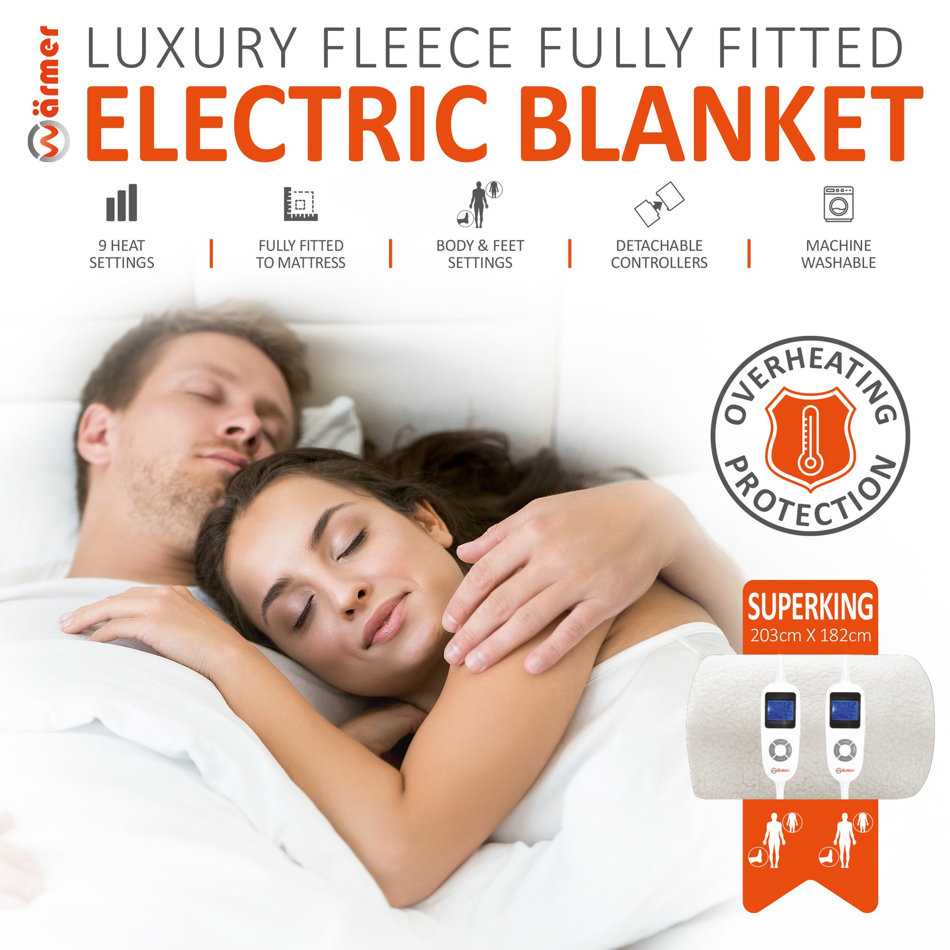 Wärmer Luxury Fleece Fully Fitted Electric Blanket – WärmerBlankets